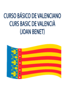 Curso básico de valenciano – Curs basic de valencià (Joan Benet)
