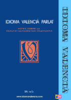 Idioma valencià parlat – Notes sobre la realitat llingüistica valenciana (idiomavalencia, 2013)