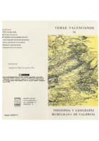 Toponimia y geografia musulmana de Valencia – Pierra Guichard (Anubar, 1979)