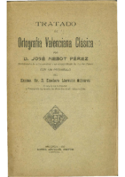 Tratado de Ortografia Valenciana Clasica – Jose Nebot Perez (1910)