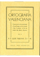 Ortografia Valenciana (Lluis Fullana i Mira, 1932)