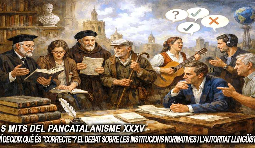 Els mits del pancatalanisme 35 – ¿Quí decidix qué és “Correcte”? El debat sobre les institucions normatives i l’autoritat llingüística-+