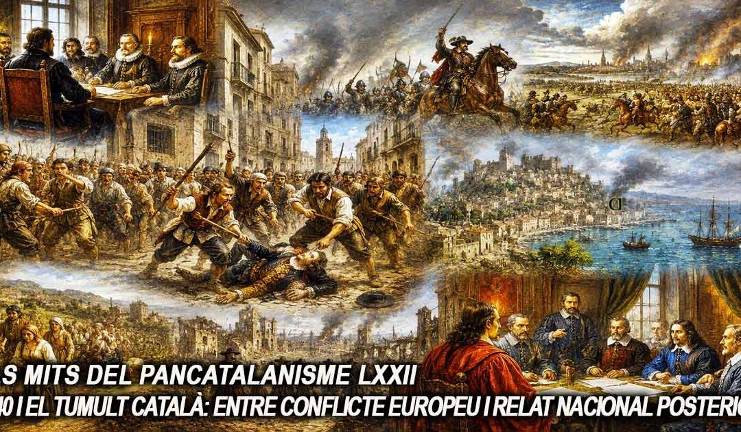 Els mits del pancatalanisme 72 – 1640 i el tumult català: entre conflicte europeu i relat nacional posterior