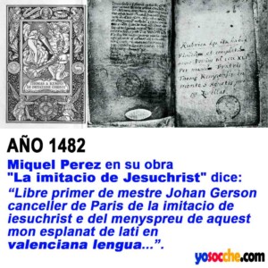 1482 MIQUEL PEREZ L'IMITACIO DE JESUCHRIST 1482 MIQUEL PEREZ L'IMITACIO DE JESUCHRIST