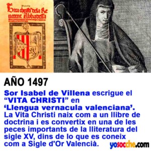 1497 SOR ISABEL DE VILLENA 1497 SOR ISABEL DE VILLENA