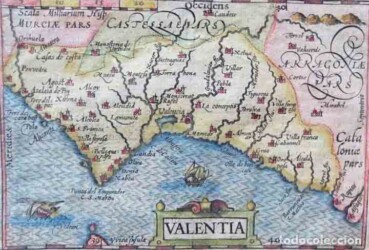 1600 Valentia Mapa Por Langenes Y Bertius 1600 Valentia Mapa Por Langenes Y Bertius