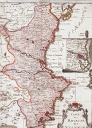 1760 Carte Du Royaume De Valence Jean Beaurain Paris 1760 Carte Du Royaume De Valence Jean Beaurain Paris