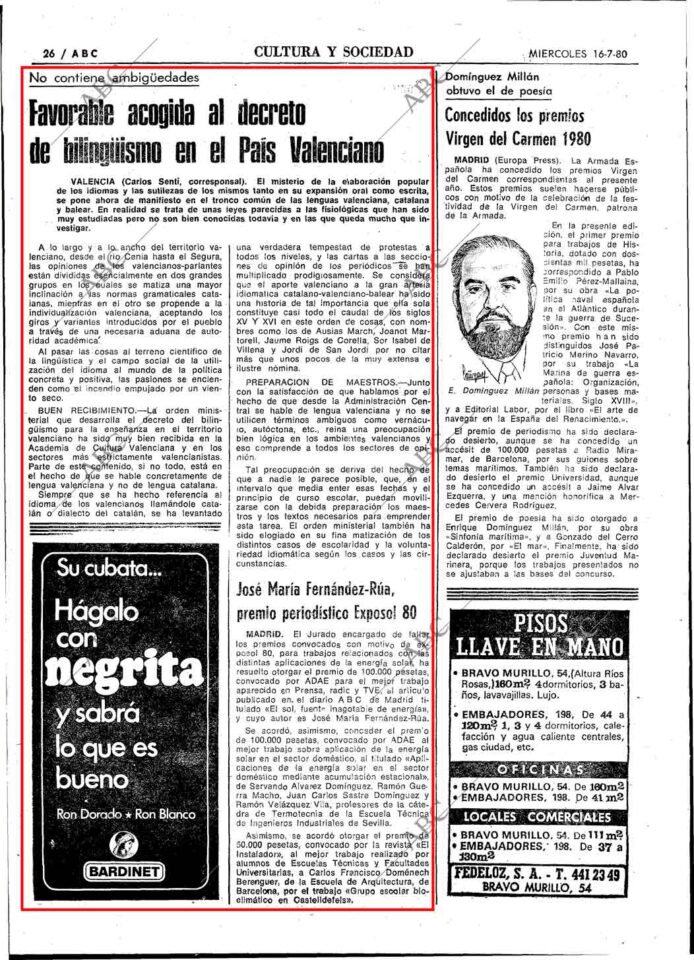 1980 07 16 ABC Acogida Decreto Bilingüismo 1980 07 16 ABC Acogida Decreto Bilingüismo