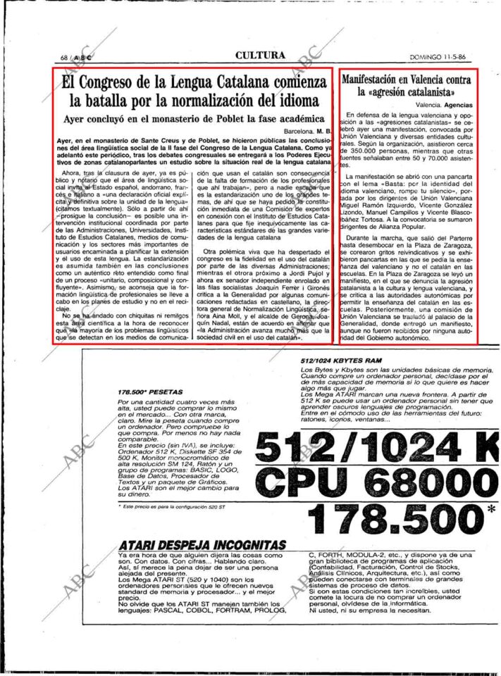 1986 05 11 ABC Batalla Catalana Por La Normalización Del Idionma 1986 05 11 ABC Batalla Catalana Por La Normalización Del Idionma