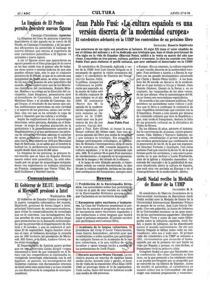 1998 08 27 ABC Sentadreu Advierte Combatir AVL 1998 08 27 ABC Sentadreu Advierte Combatir AVL