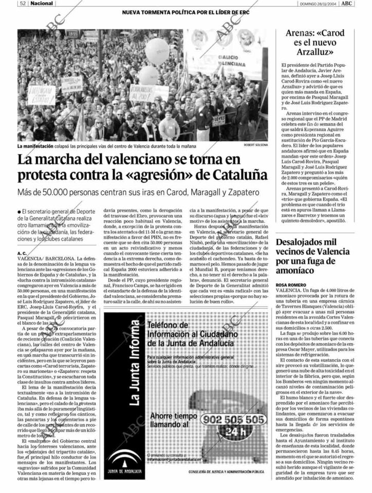 2004 11 28 ABC Protesta Contra La Agresión Catalana 2004 11 28 ABC Protesta Contra La Agresión Catalana