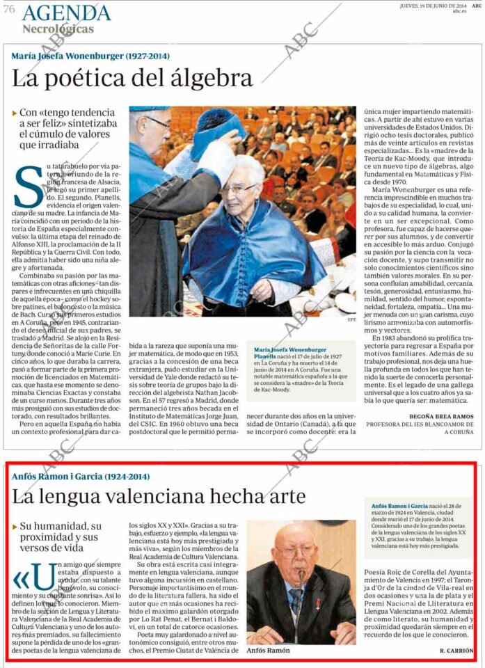 2014 06 19 ABC Anfós Ramón Y García 2014 06 19 ABC Anfós Ramón Y García