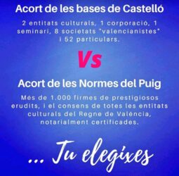 Bases de Castelló vs Normes del Puig - Tu elegixes Bases de Castelló vs Normes del Puig - Tu elegixes
