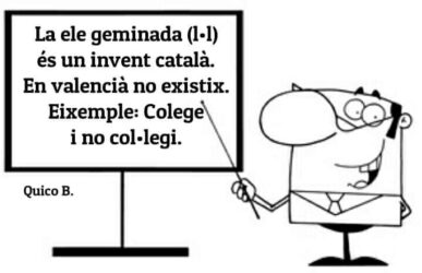 La L geminada no exitix en valencià La L geminada no exitix en valencià